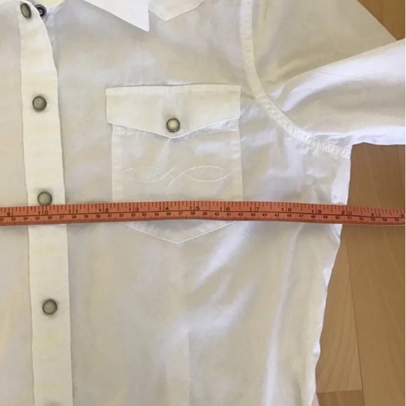 Vintage LRL White Western Shirt - Picture 2 of 7